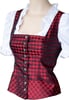 Trachtenmode Hiebaum Damen-Gilet "Rosegger rot"