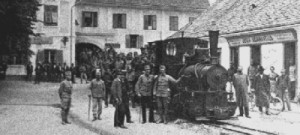 Die Feldbahn aus dem Kriegsgefangenenlager führte auch in die Stadt Feldbach bis nach Unterweißenbach.